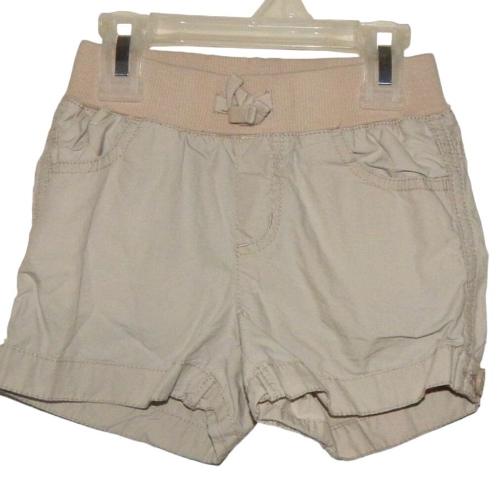 Children’s Place girls 6 slim khaki pull‑on casual shorts